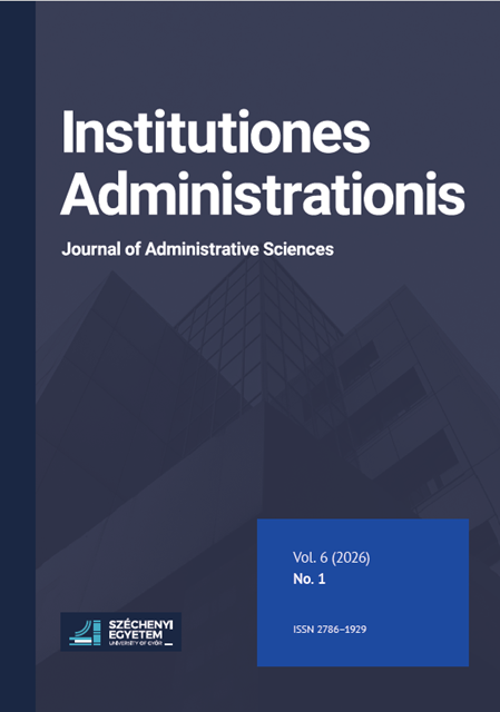 					View Vol. 6 No. 1 (2026): Institutiones Administrationis - Journal of Administrative Sciences
				